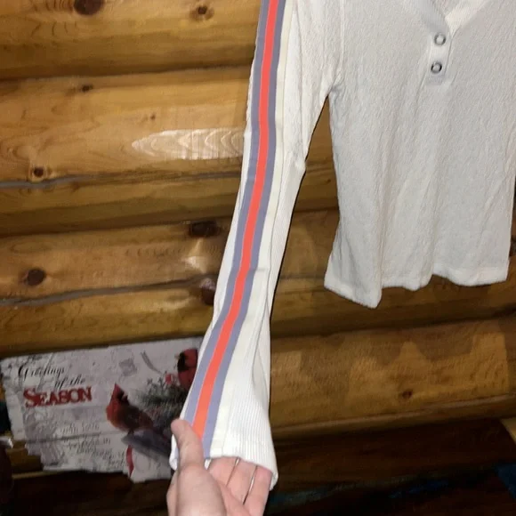 Free People NWT Recovery Layer Size M & L in White Combo - Picture 6 of 11